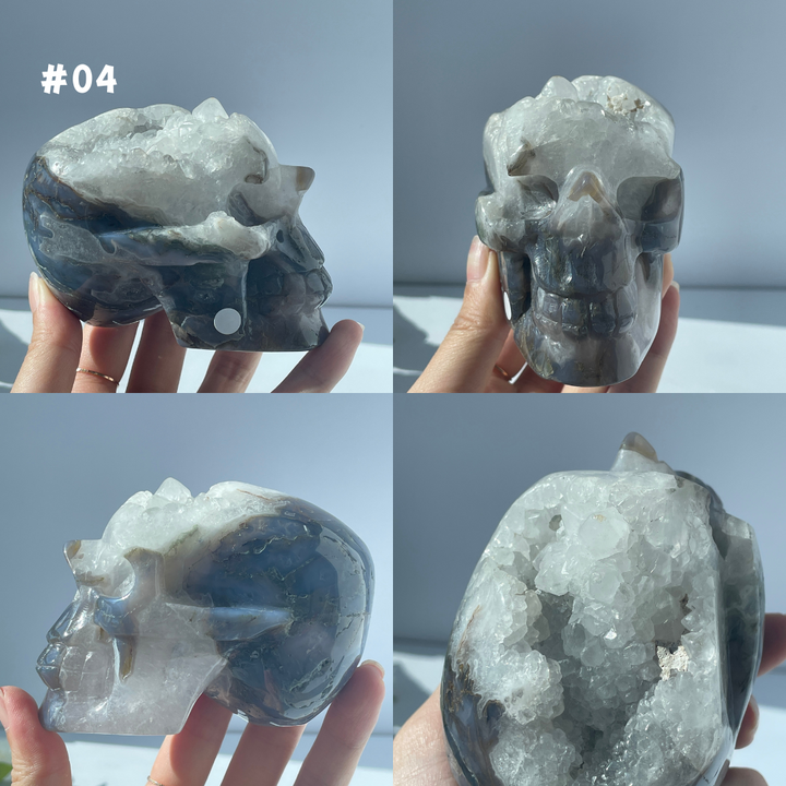 Big Sale,Agate Geode Skull