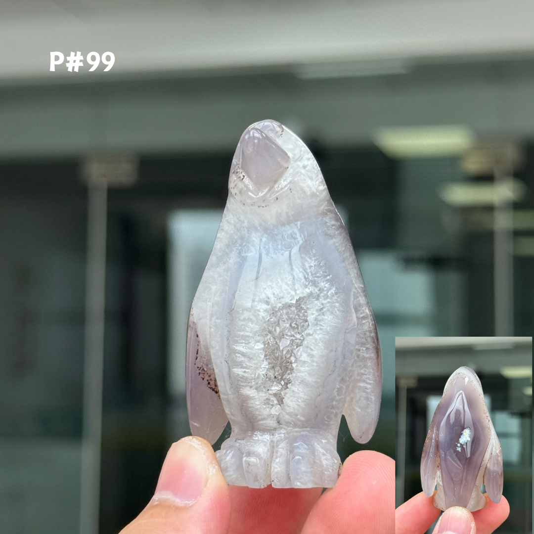 Unique, Agate Geode Penguin