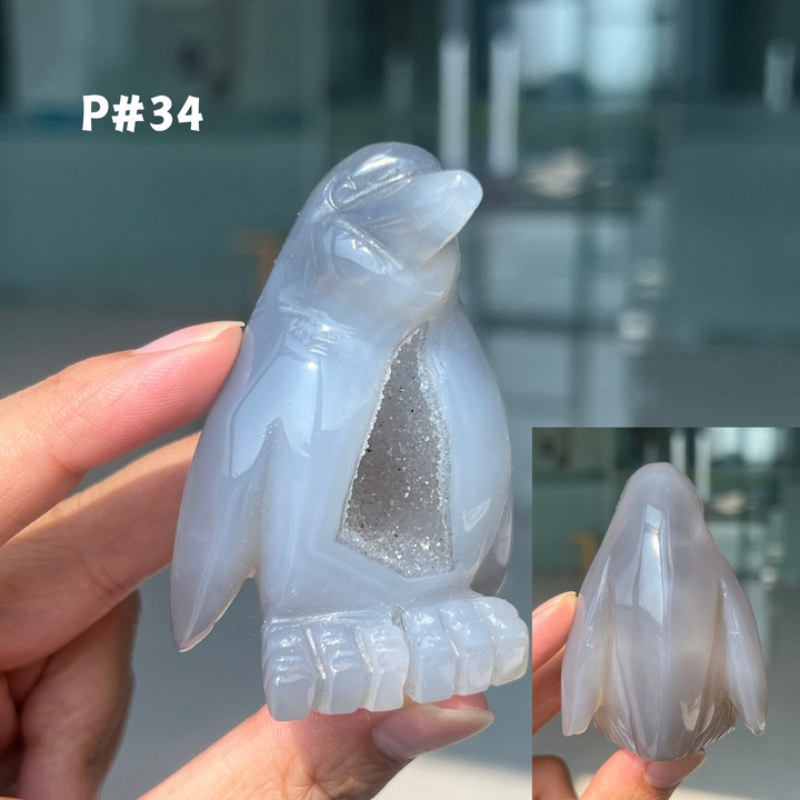 Unique, Agate Geode Penguin