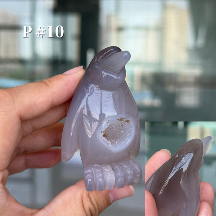 Unique, Agate Geode Penguin