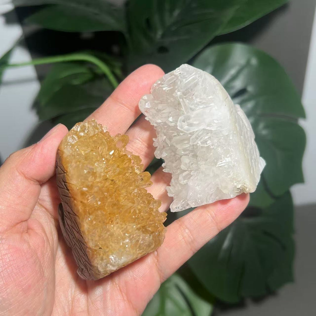 Chrysanthemum Quartz Cluster Hedgehog