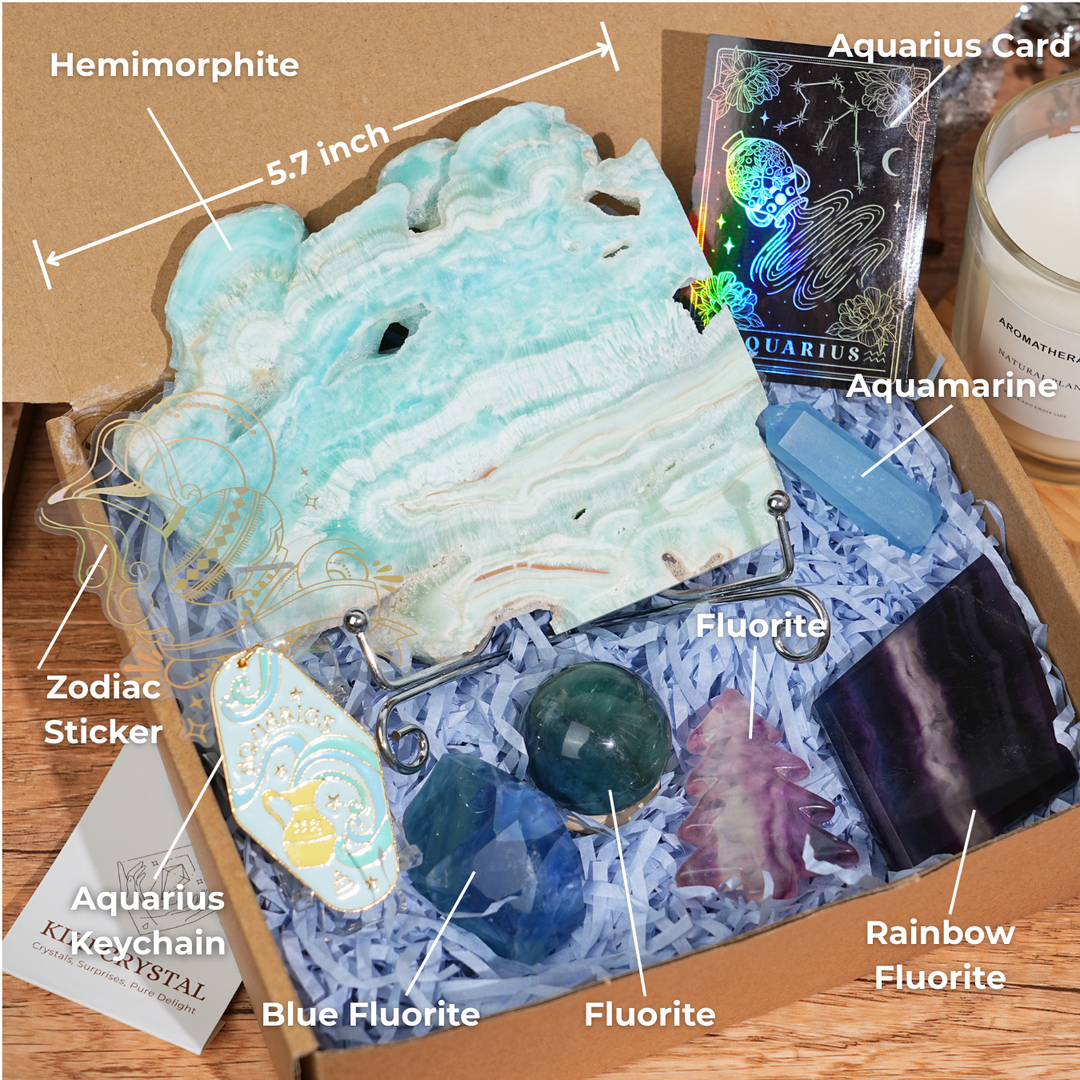 Exclusive Natural 12 Zodiac Crystal Healing Set