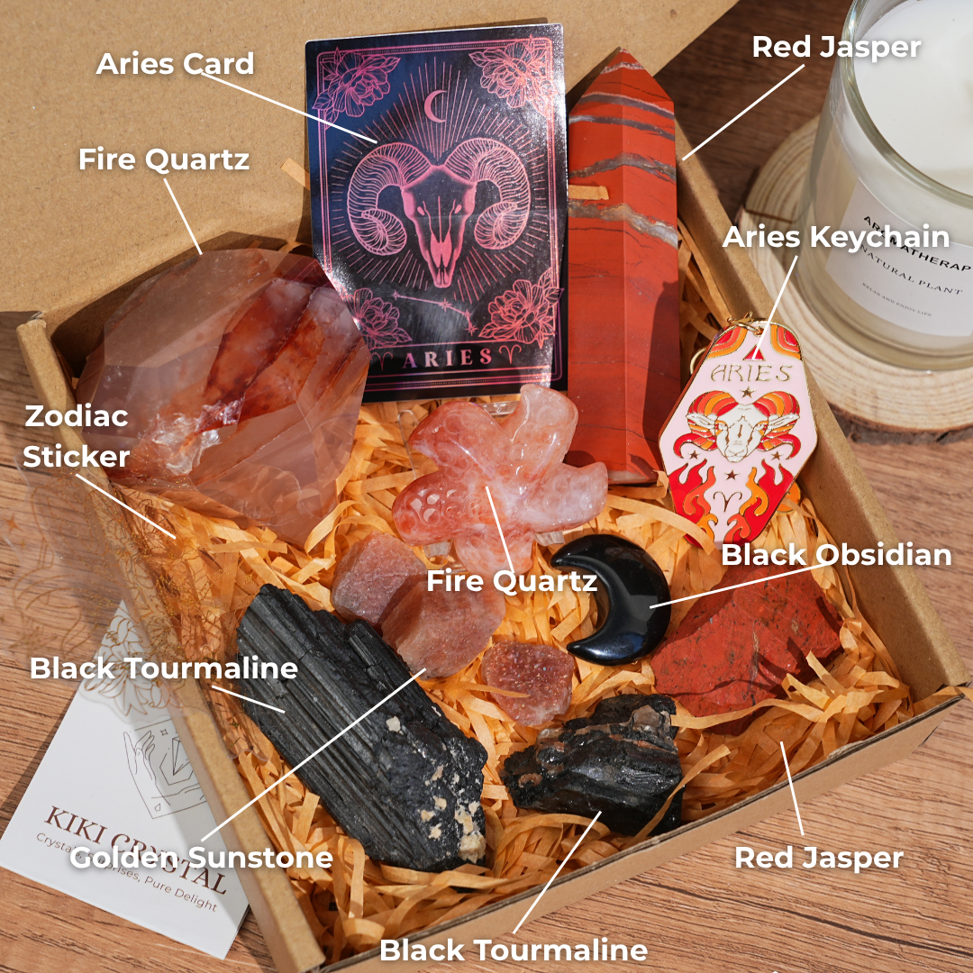 Exclusive Natural Zodiac Crystal Healing Set