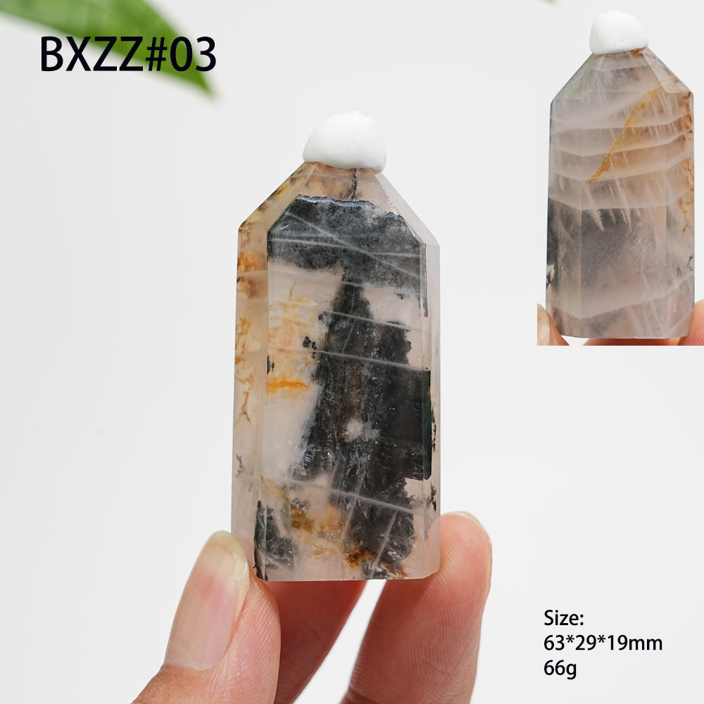 Unique,Natural Crystal Dendritic Quartz Point