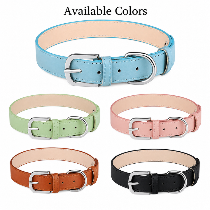 Natural Crystal Charm Dog Collar – Soft & Adjustable