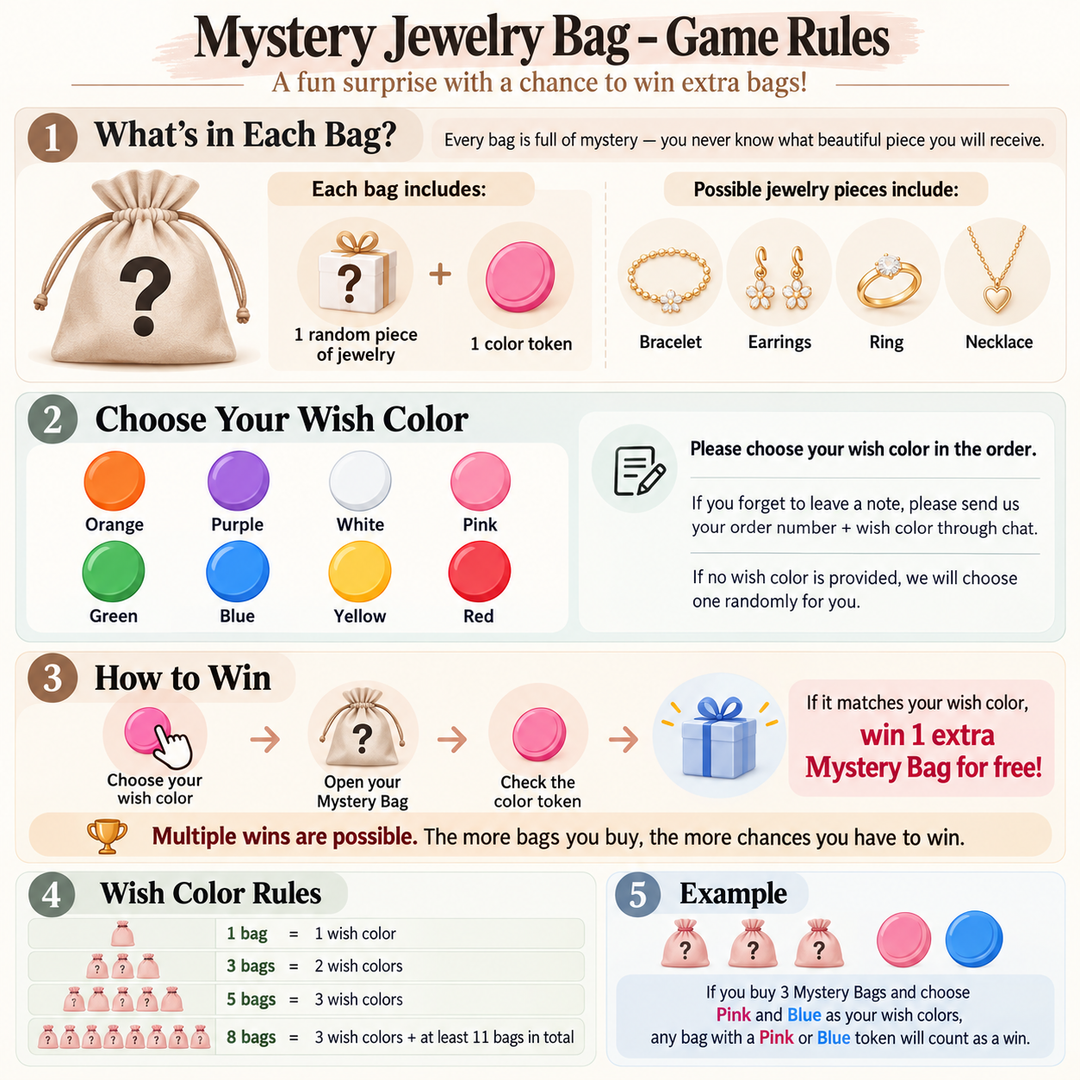 Kiki Crystal Jewelry Mystery Bag (Silver-Tone) - The Surprise Jewelry You’ll Truly Love!