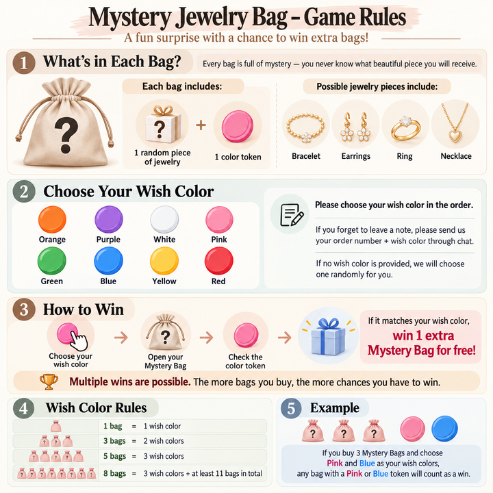 Kiki Crystal Jewelry Mystery Bag (Silver-Tone) - The Surprise Jewelry You’ll Truly Love!