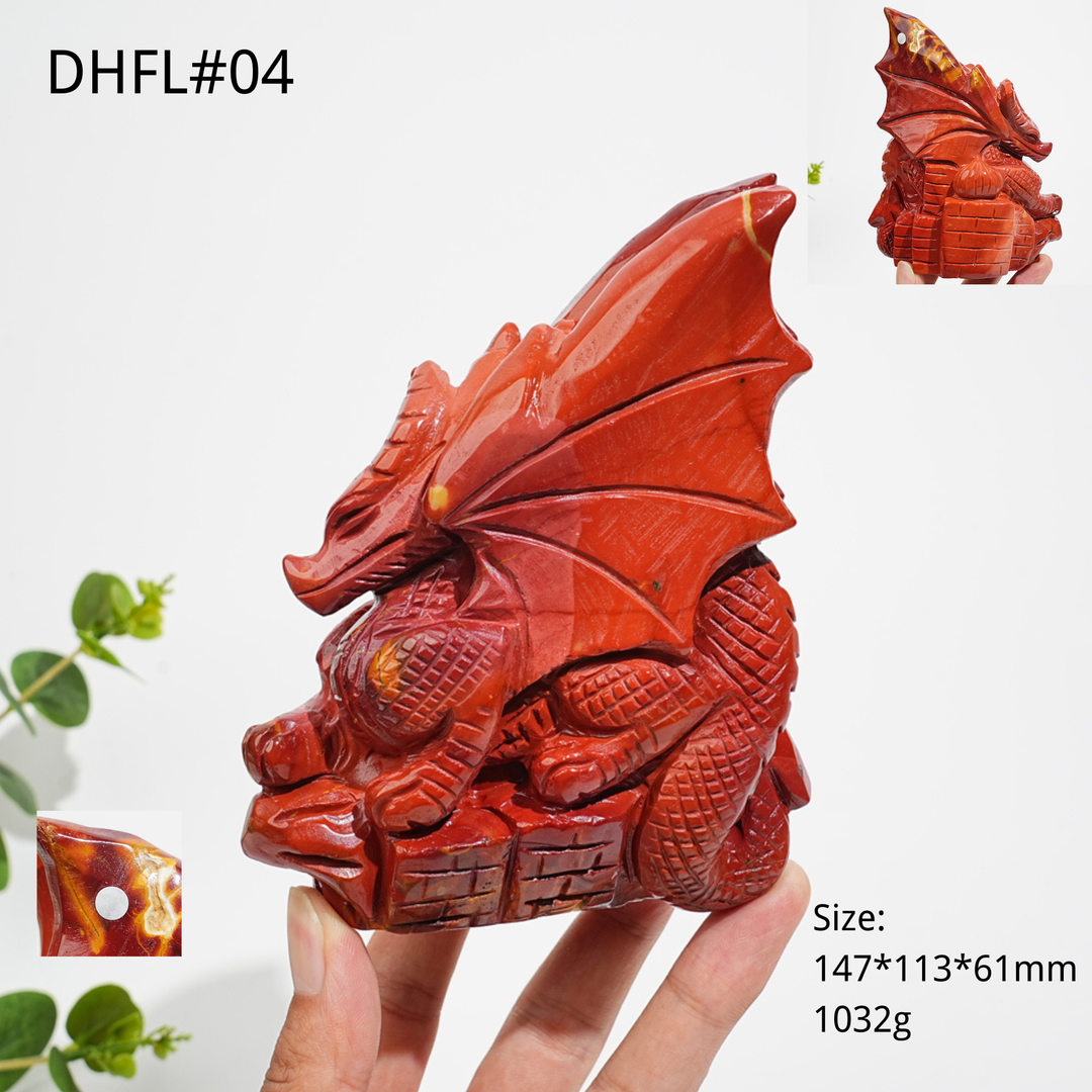 Unique,A Slightly Imperfect Natural Crystal Mookaite Flying Dragon Carving