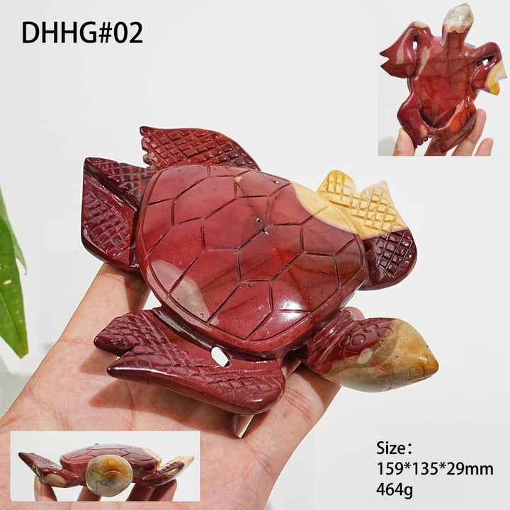 Unique,Natural Crystal Carving Mookaite Sea Turtle