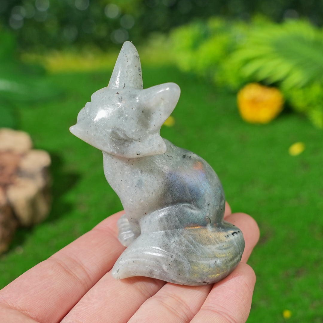 Natural Crystal Carving Fox