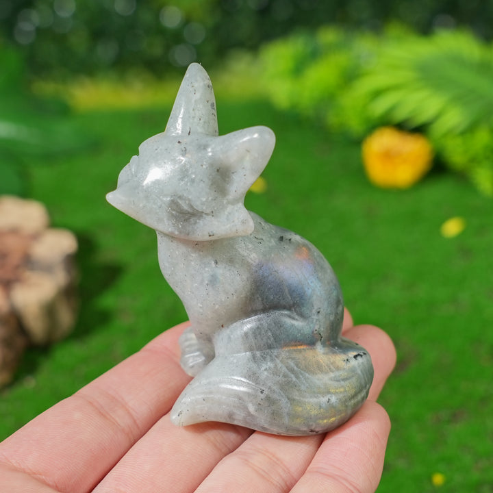 Natural Crystal Carving Fox