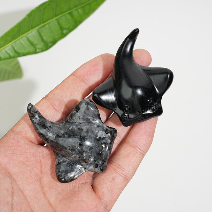 Natural Crystal Cute Manta Ray