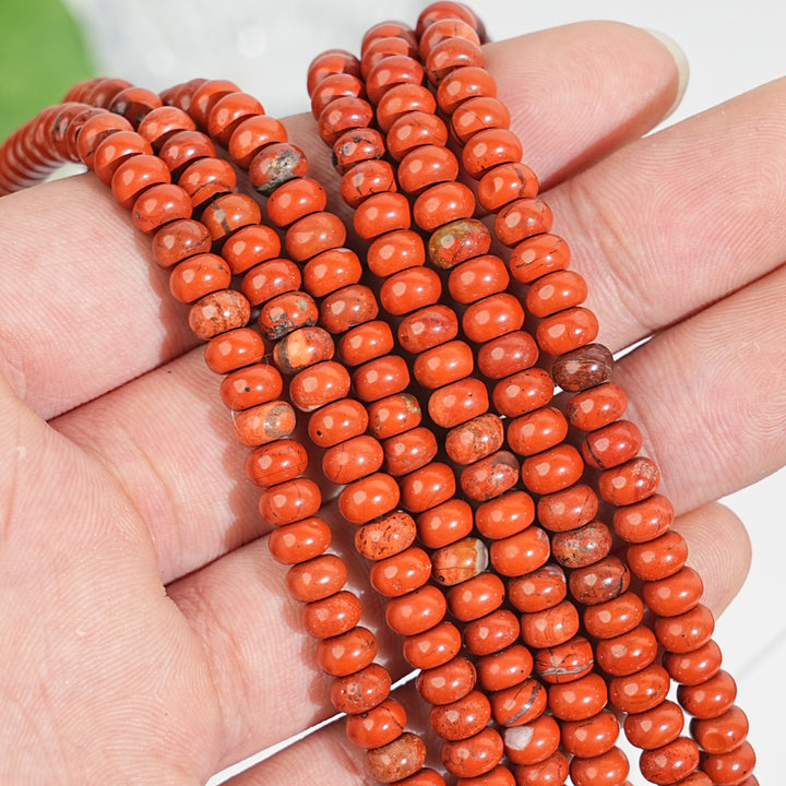 Natural Crystal Abacus Bead Strand