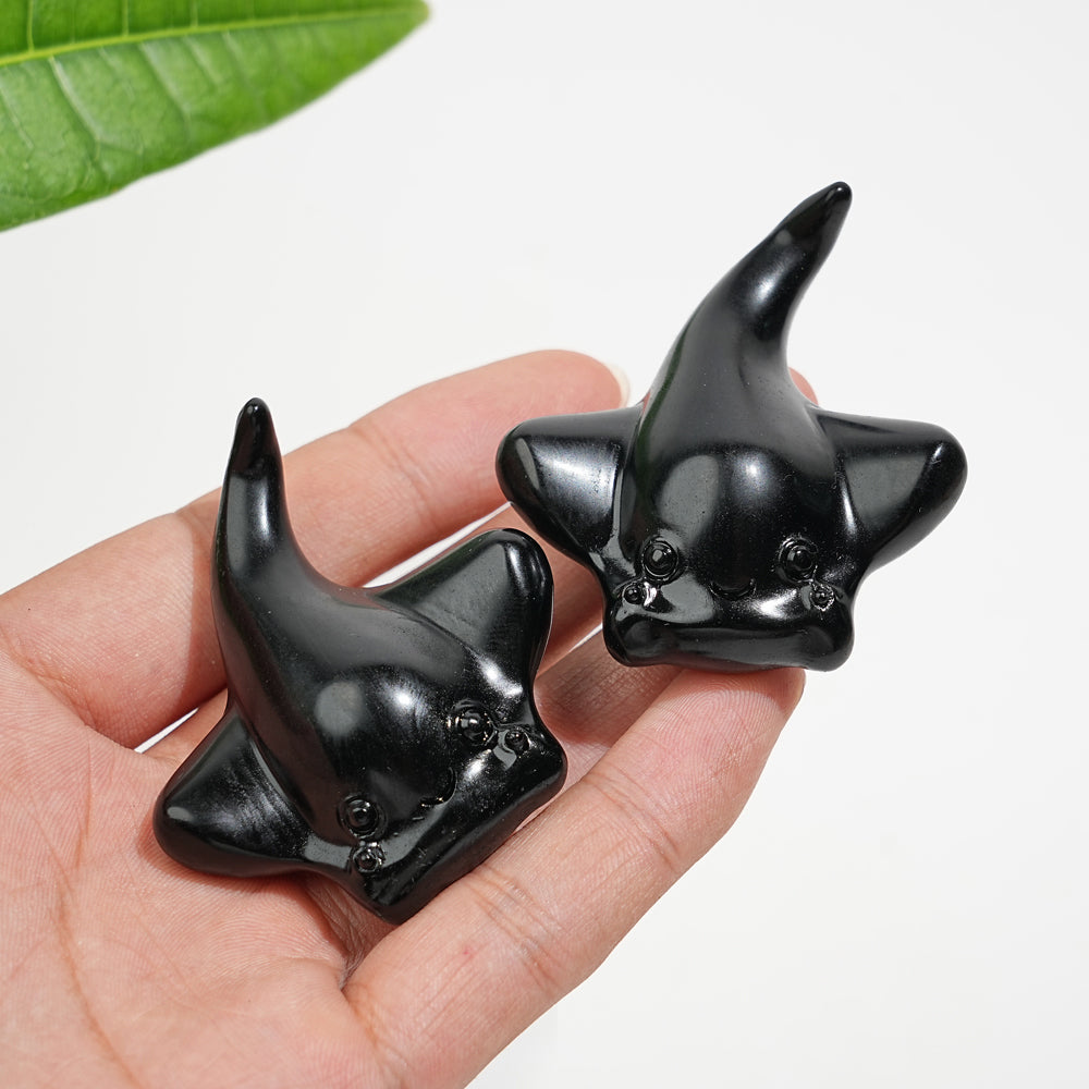 Natural Crystal Cute Manta Ray