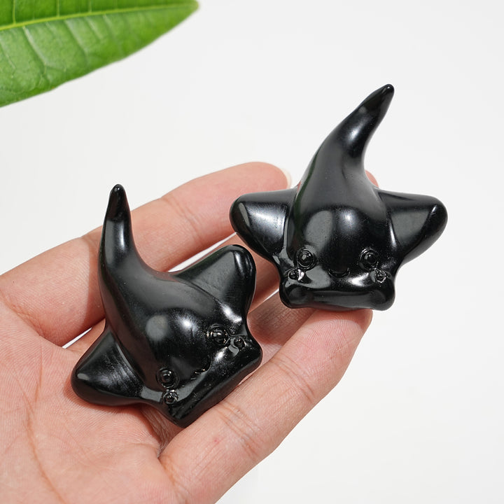 Natural Crystal Cute Manta Ray