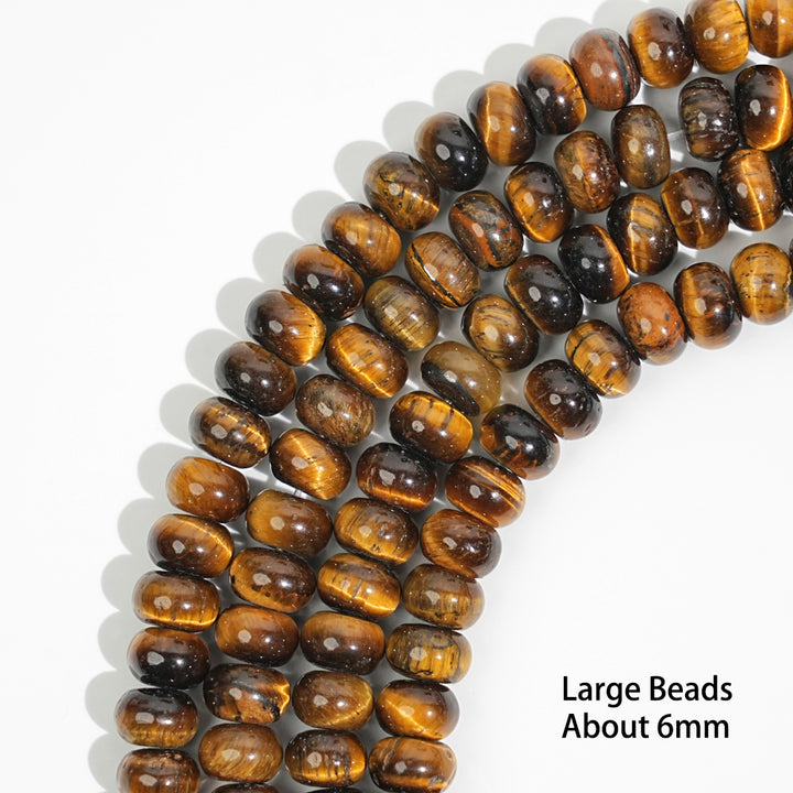 Natural Crystal Abacus Bead Strand