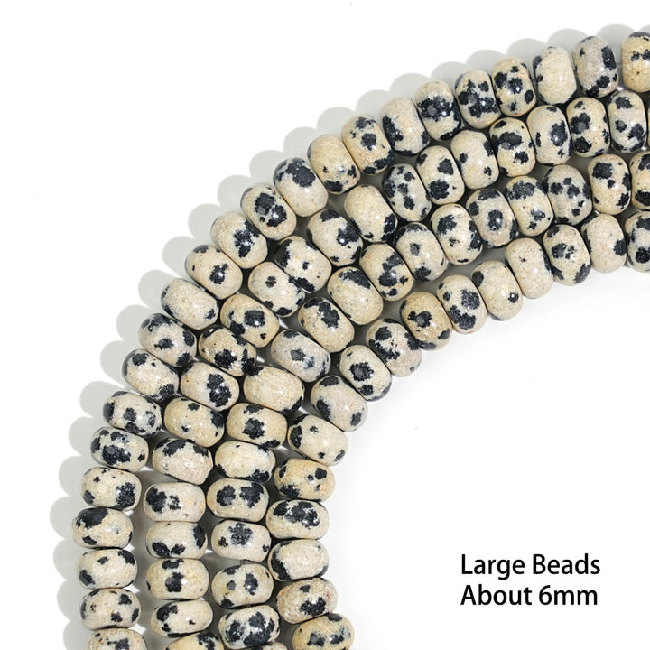 Natural Crystal Abacus Bead Strand