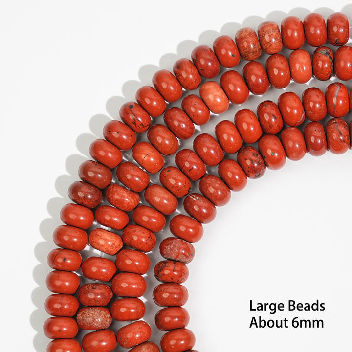 Natural Crystal Abacus Bead Strand