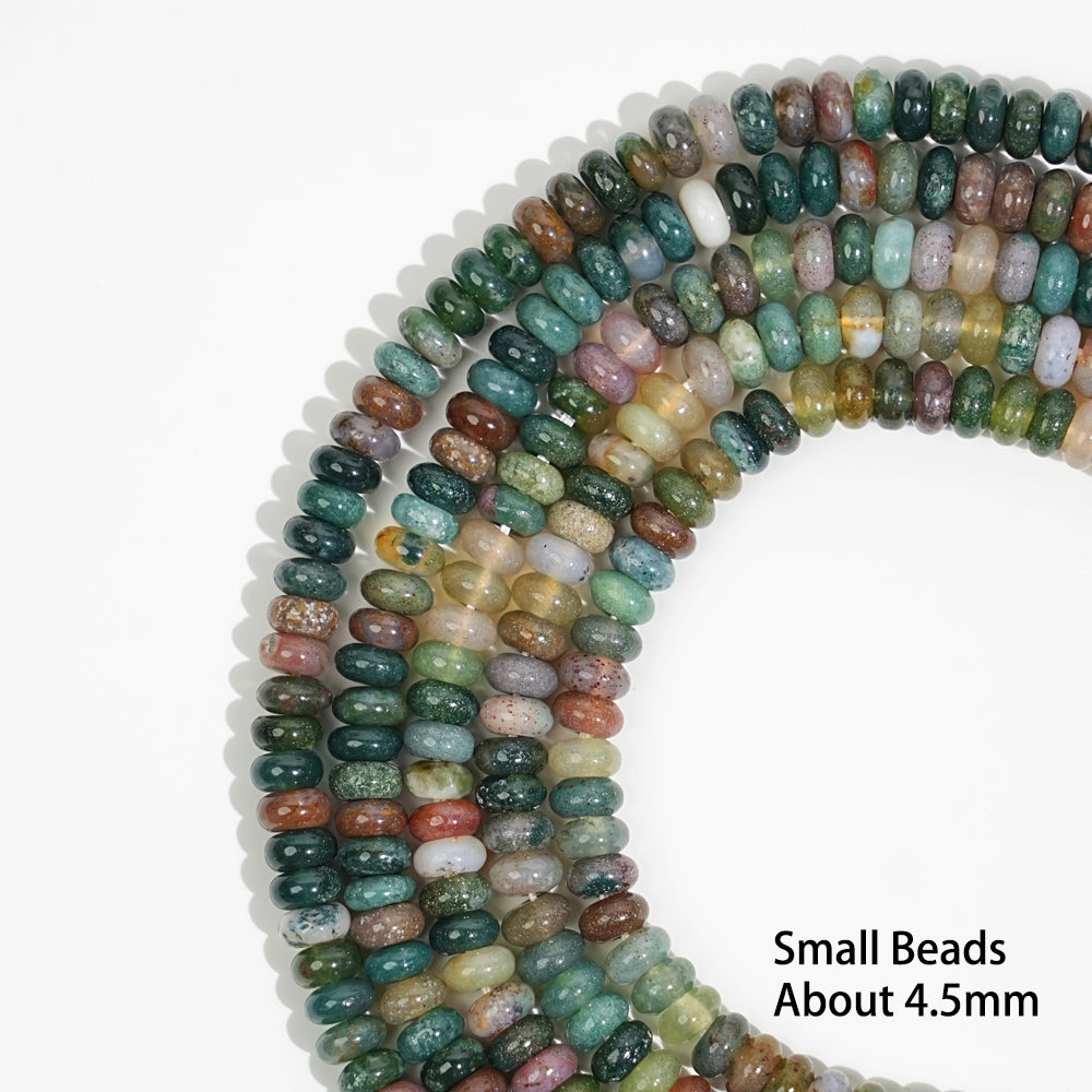 Natural Crystal Abacus Bead Strand