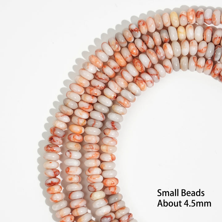 Natural Crystal Abacus Bead Strand