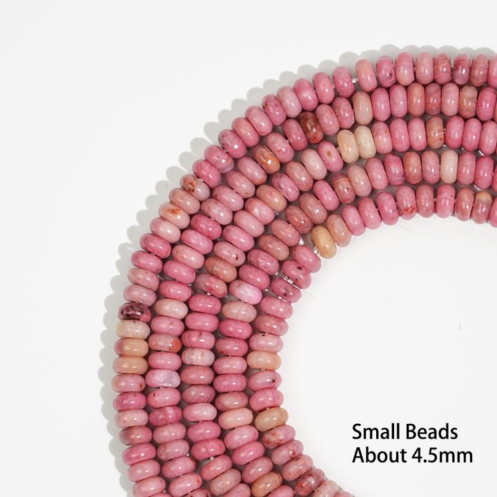 Natural Crystal Abacus Bead Strand