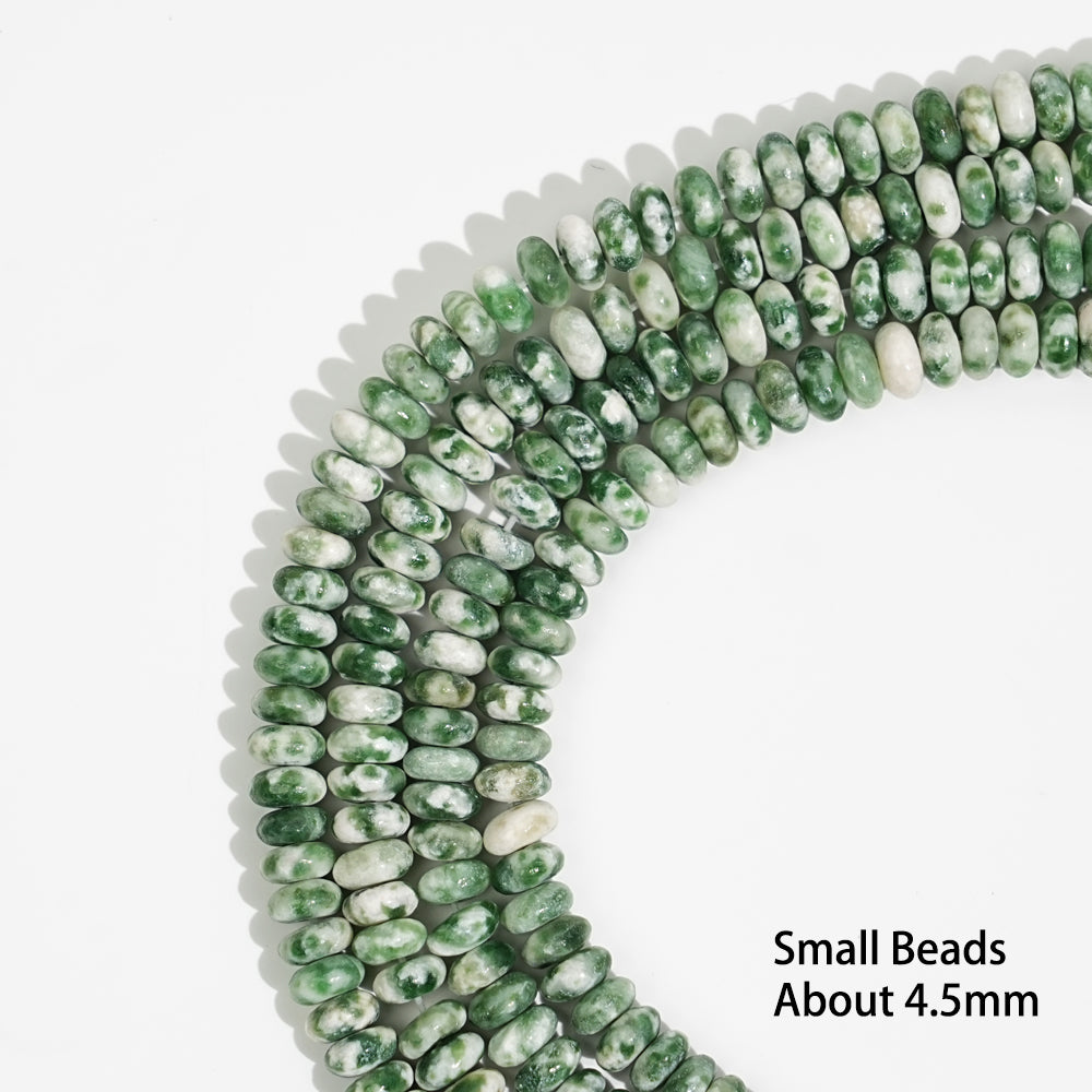 Natural Crystal Abacus Bead Strand