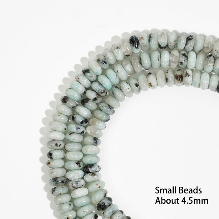 Natural Crystal Abacus Bead Strand