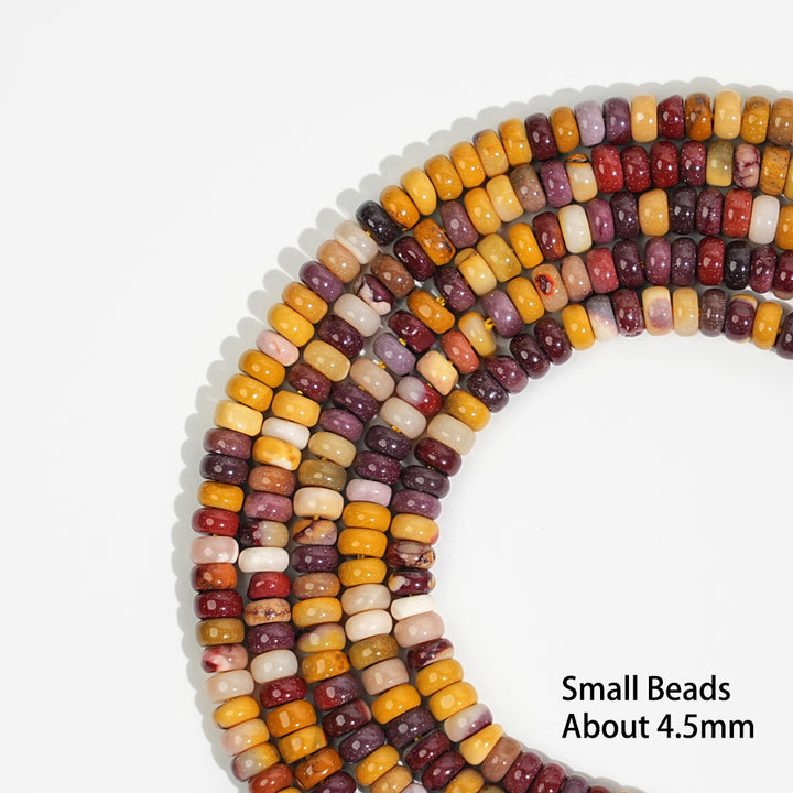 Natural Crystal Abacus Bead Strand