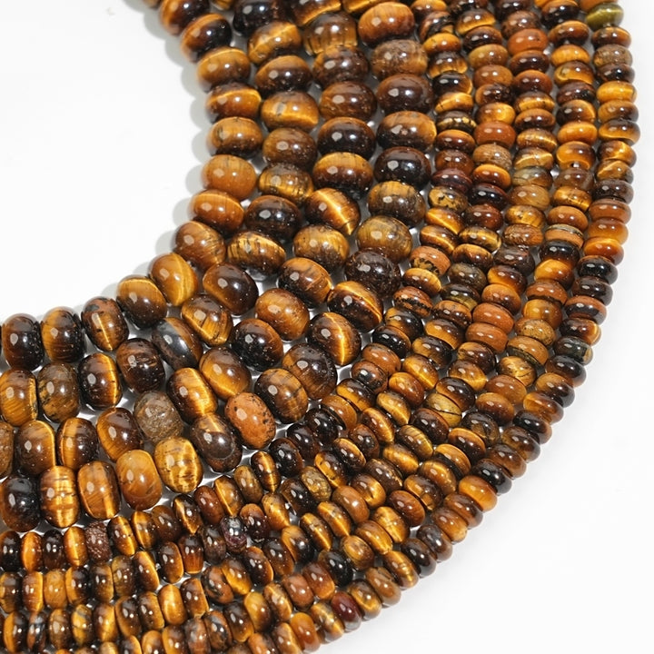 Natural Crystal Abacus Bead Strand