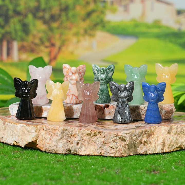 Natural Crystal Carving Mini Fairy