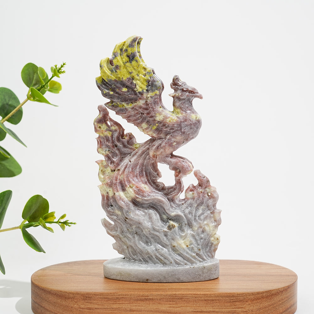 Natural Crystal Reborn Phoenix Carving
