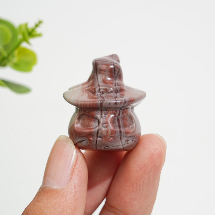 Natural Crystal Pumpkin Wizard Carving