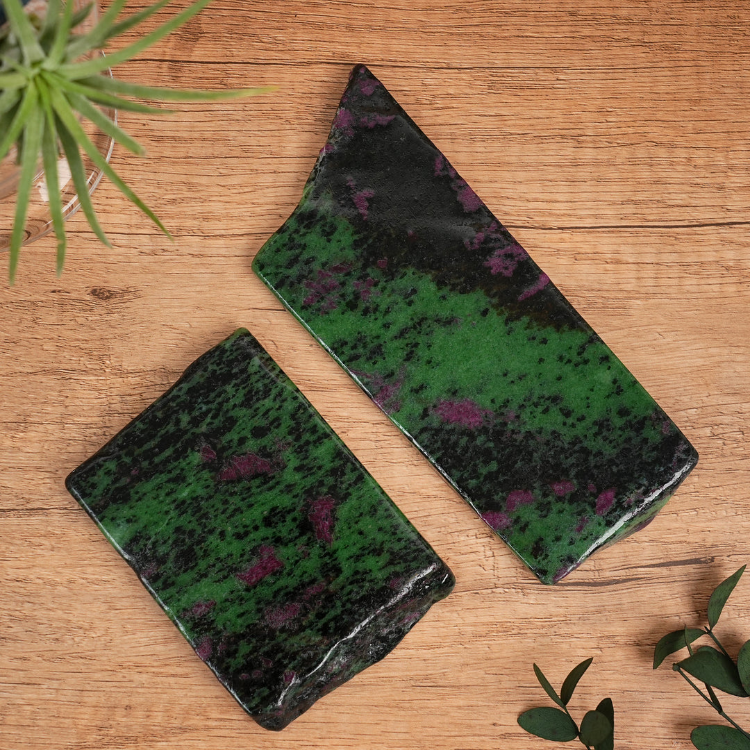 Ruby in Zoisite Slice