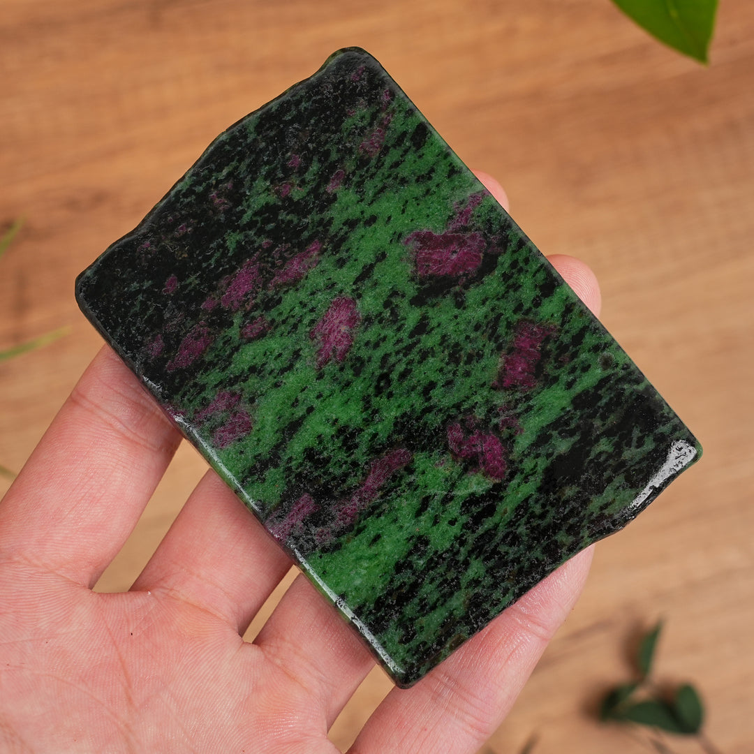 Ruby in Zoisite Slice