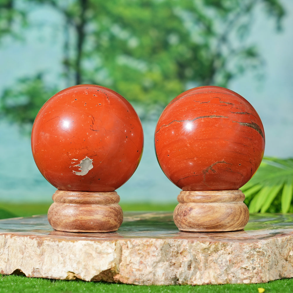 Natural Red Jasper Sphere