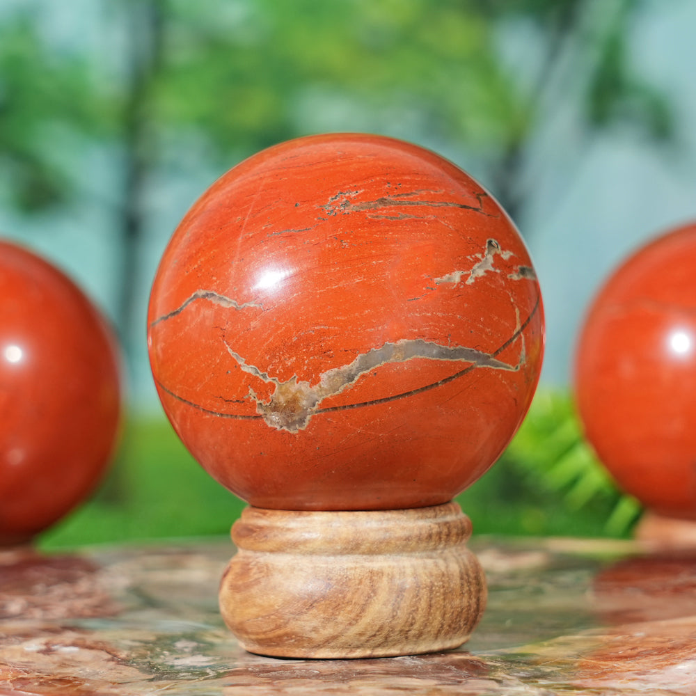 Natural Red Jasper Sphere