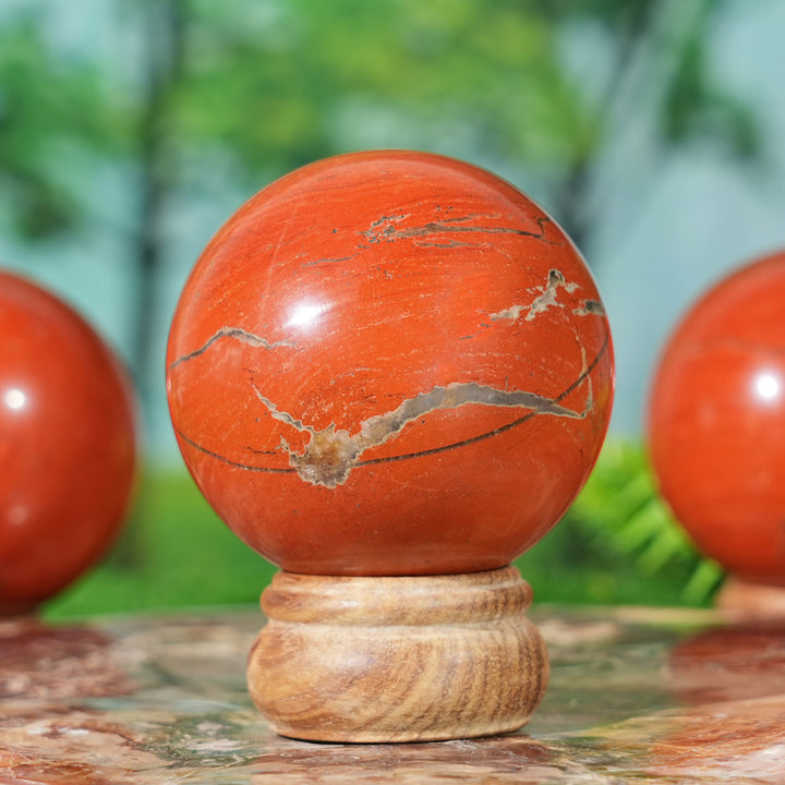 Natural Red Jasper Sphere