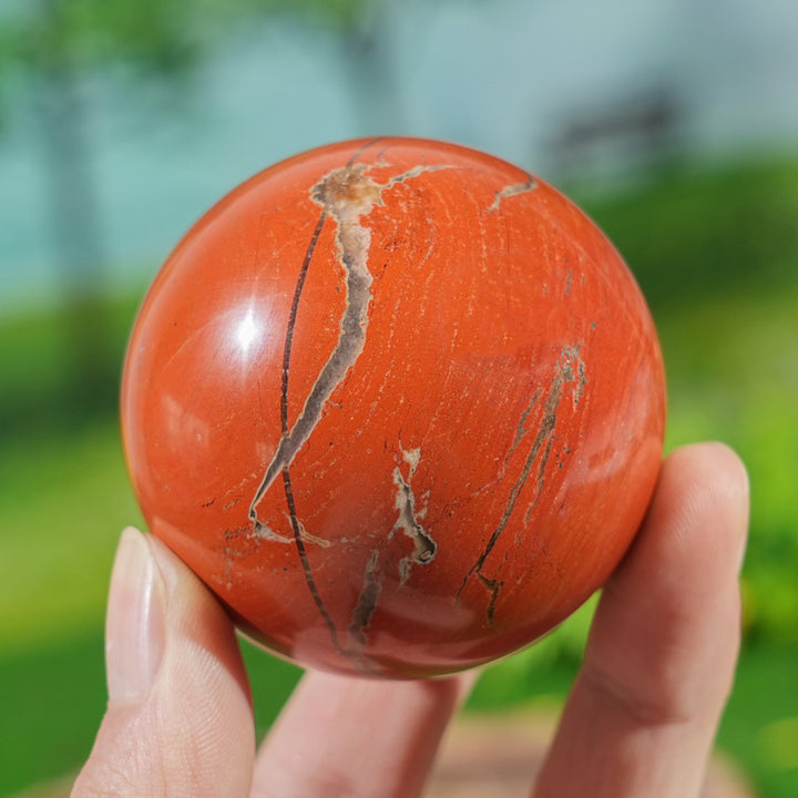 Natural Red Jasper Sphere