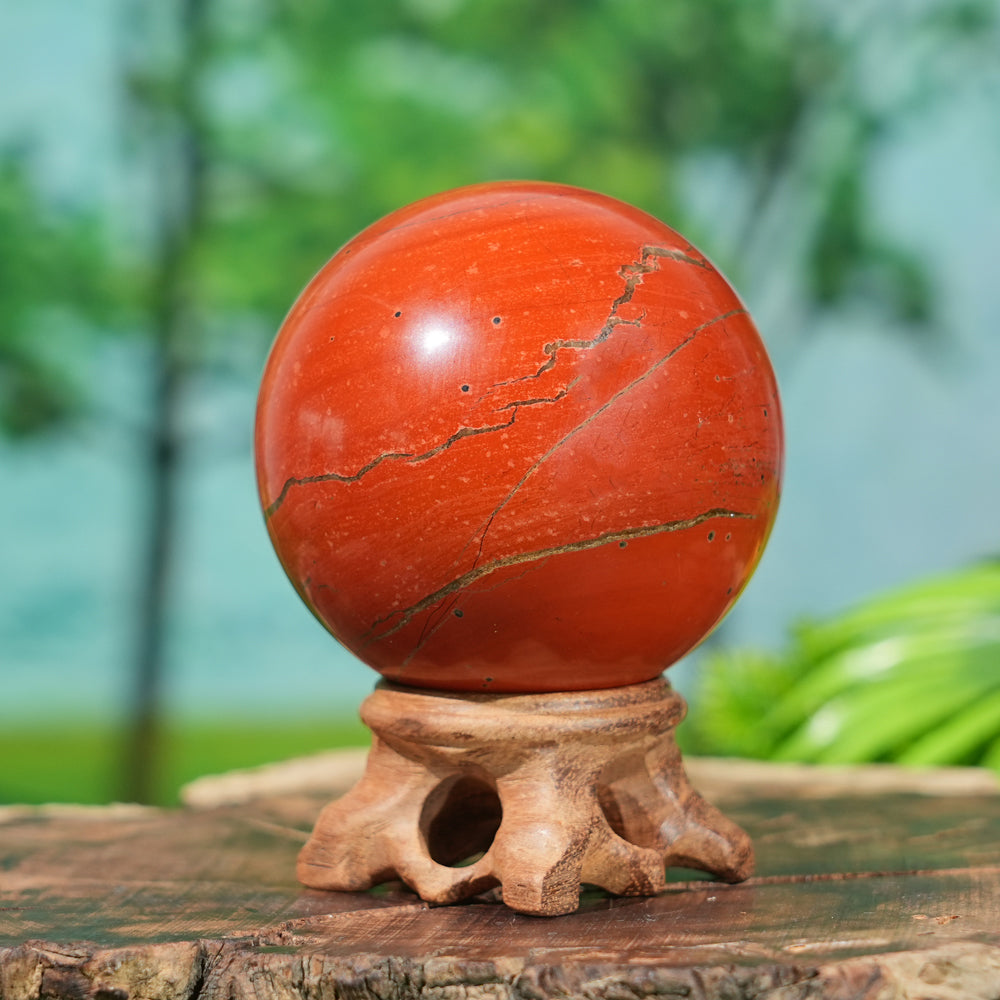 Natural Red Jasper Sphere