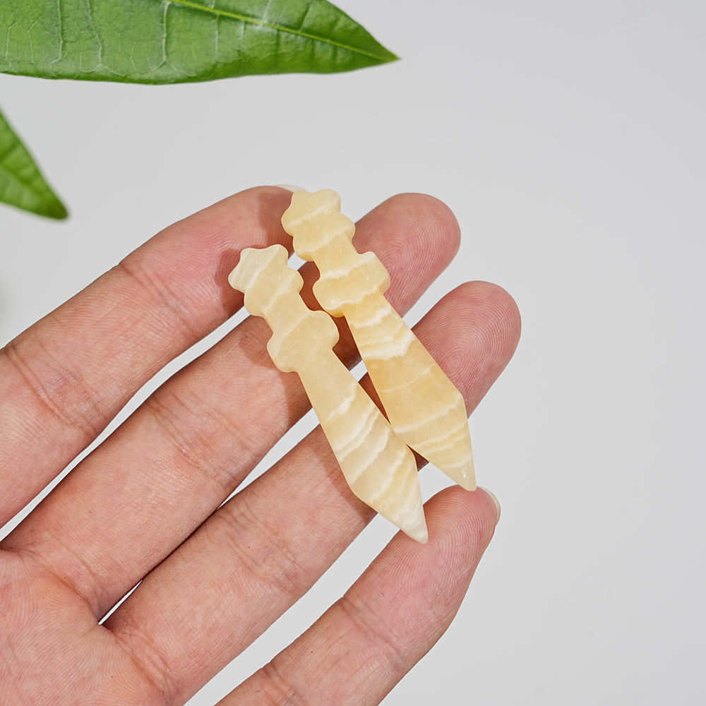 Natural Crystal Carving Mini Dagger