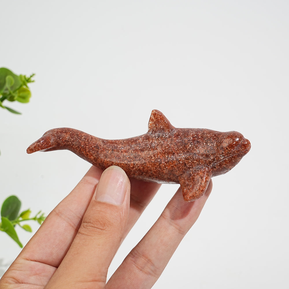 Natural Crystal Carving Orca