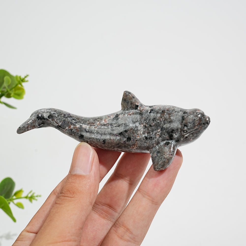Natural Crystal Carving Orca