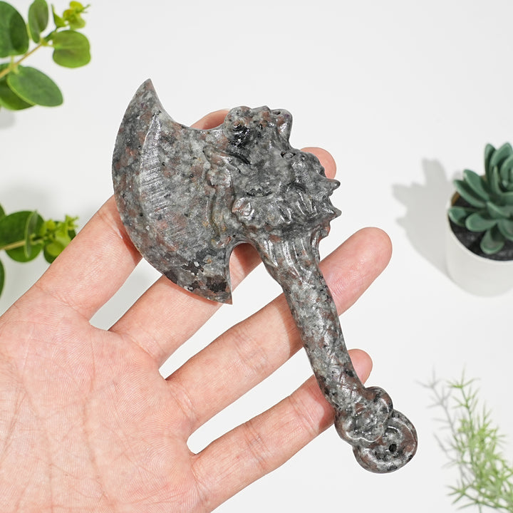Natural Crystal Axe Carving