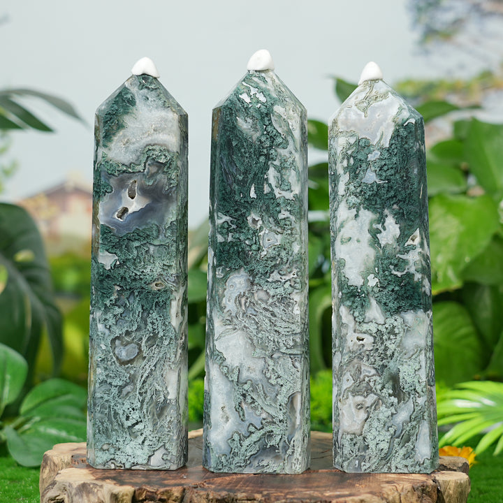 Unique, Natural Moss Agate Point