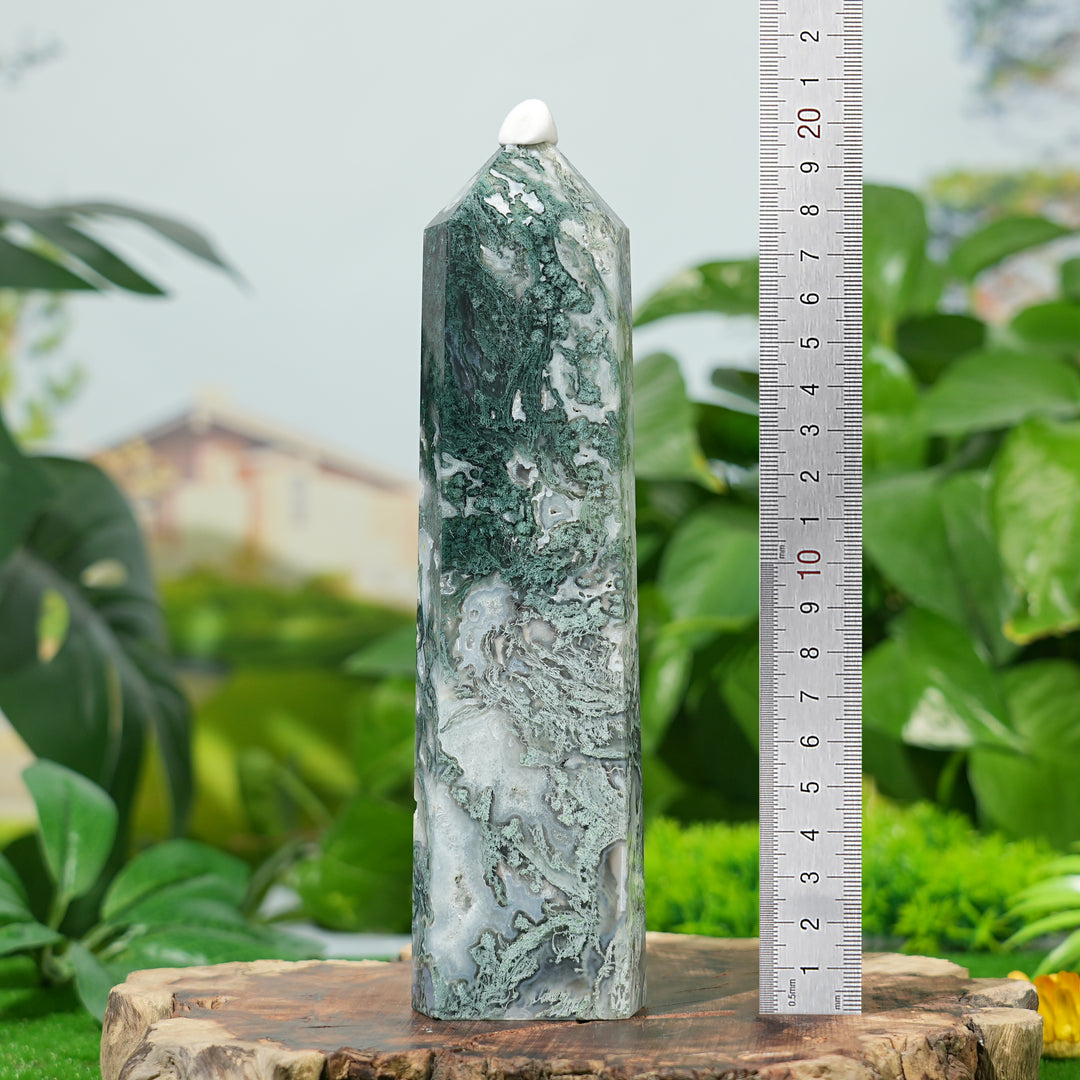 Unique, Natural Moss Agate Point