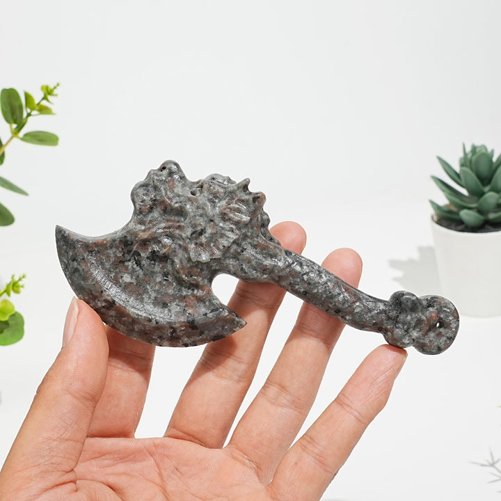 Natural Crystal Axe Carving