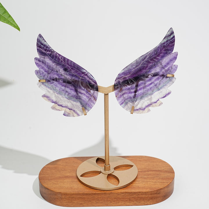 Unique,A Slightly Imperfect Natural Crystal Fluorite Angel Wing