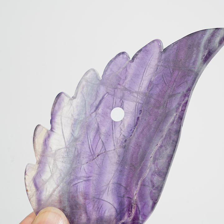 Unique,A Slightly Imperfect Natural Crystal Fluorite Angel Wing