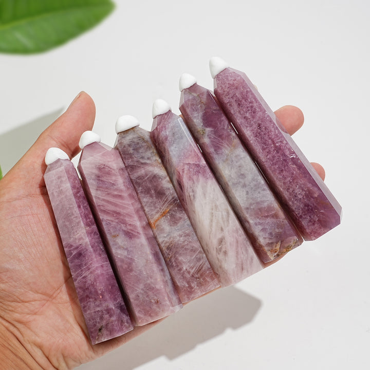 Natural Crystal Lavender Rose Quartz Point
