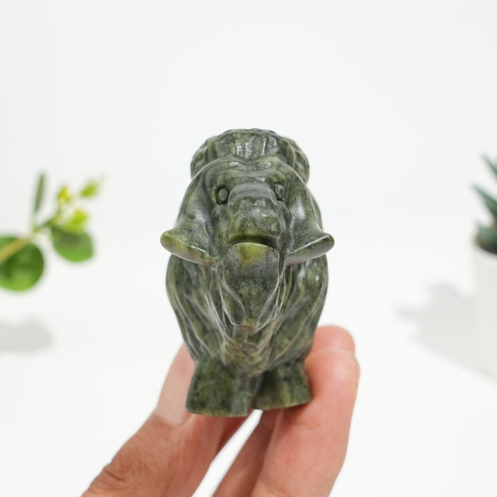 Natural Crystal Yak Carving
